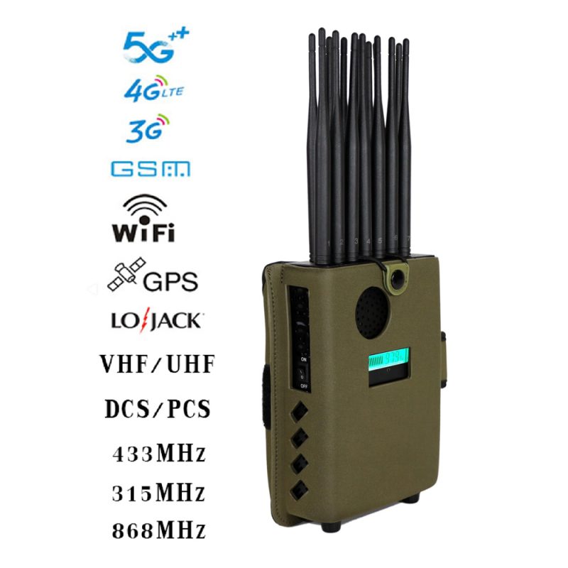 Chart-tapping signal blocker with 14 antennas