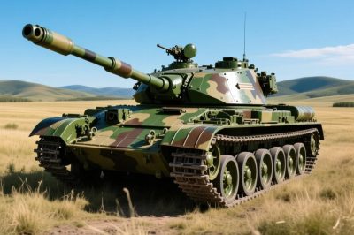 Signal jammer from a Russian tank