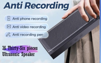 Handheld anti-recording device jammer