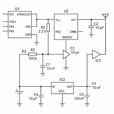 RF jammer circuit diagram
