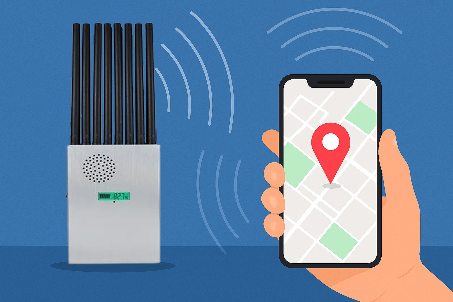 Cell Mobile phone positioning jammer