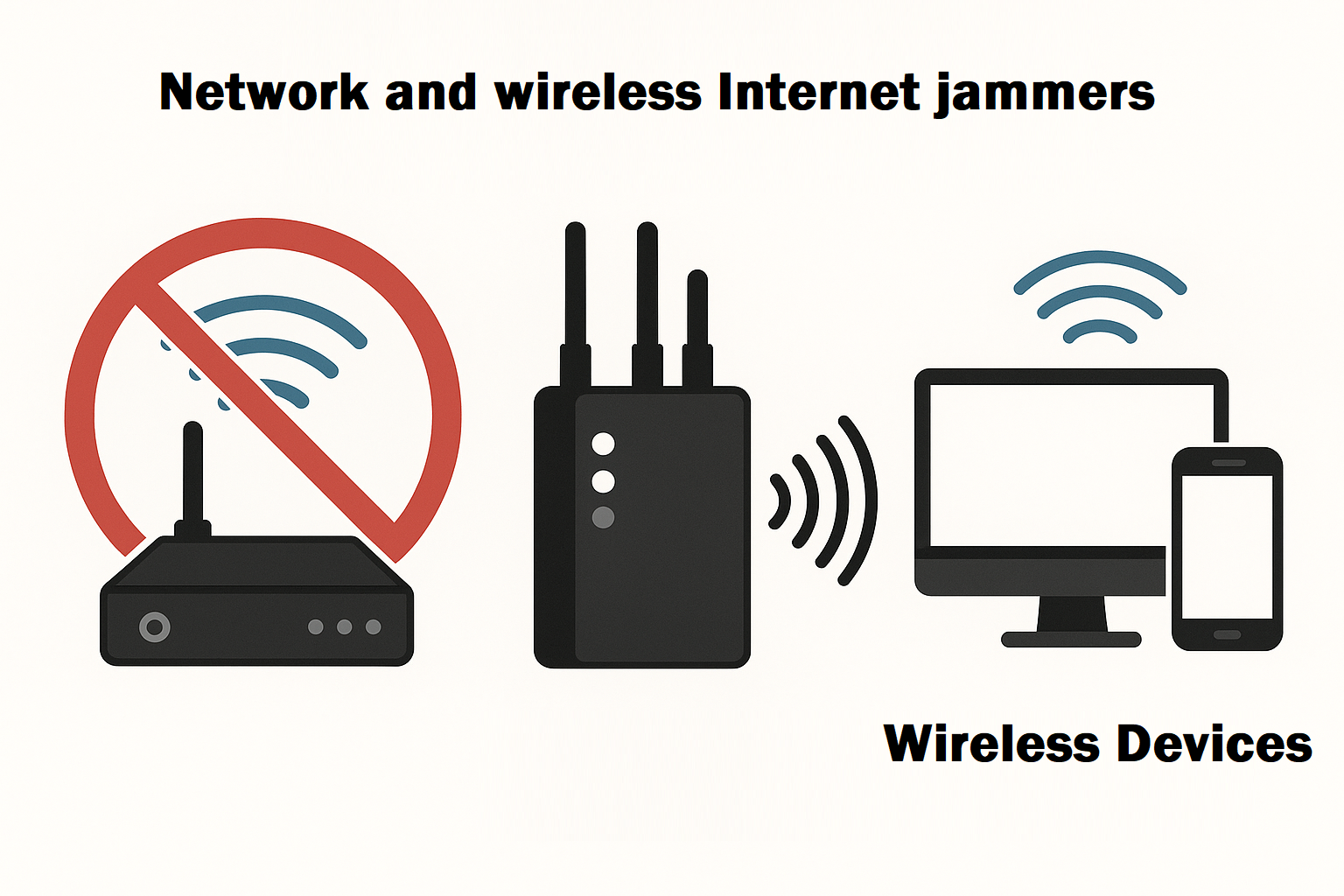 network and wireless internet jammers