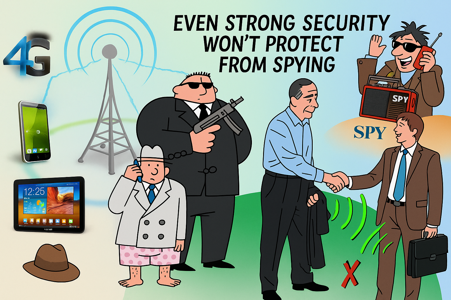 Cell phone signal jammer block spy wiretaps