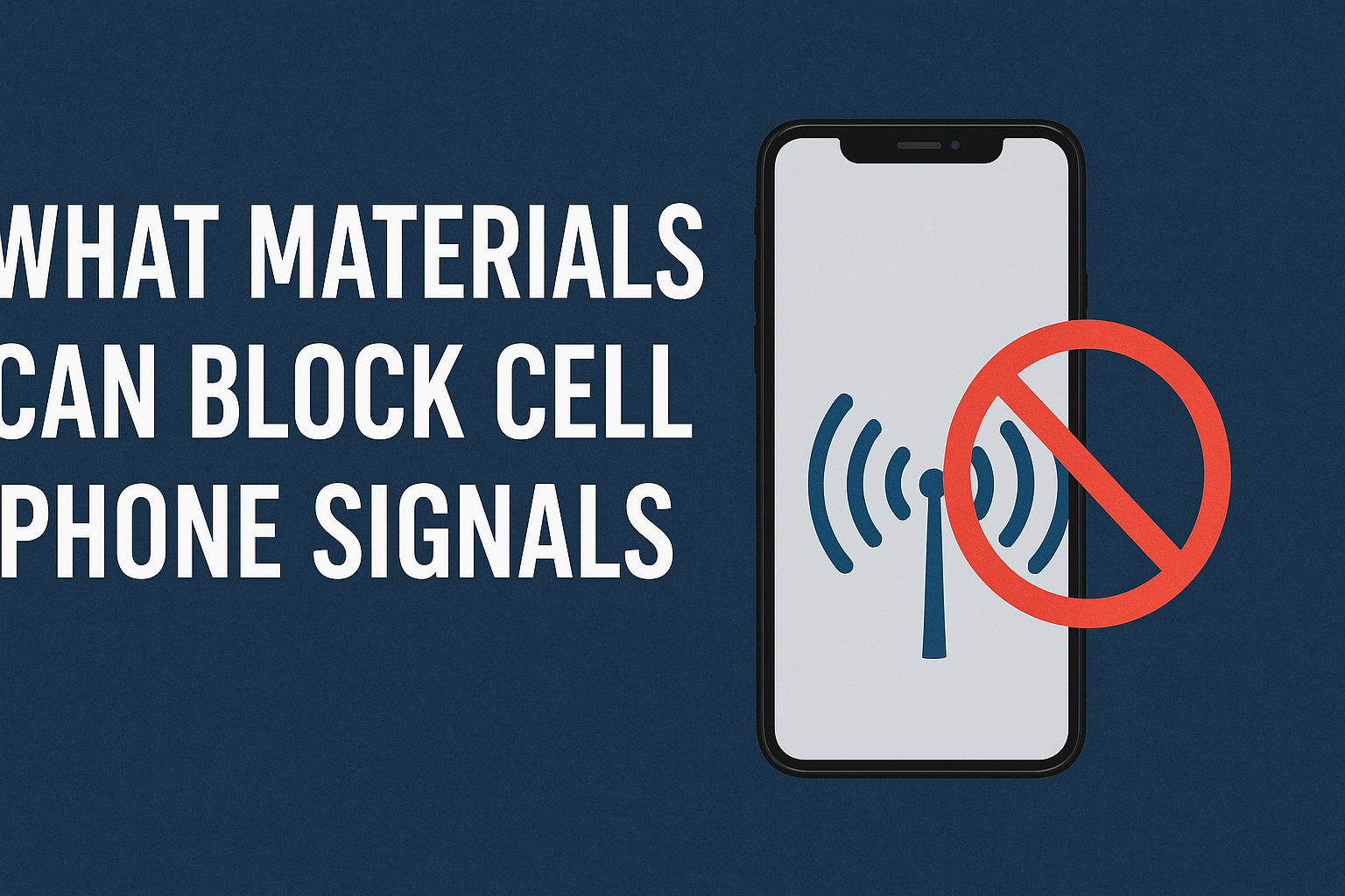 What Materials Can Block Cell Phone Signals?