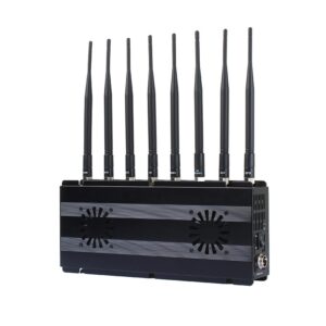 Desktop UHF VHF Jamming device with 8 Antennas