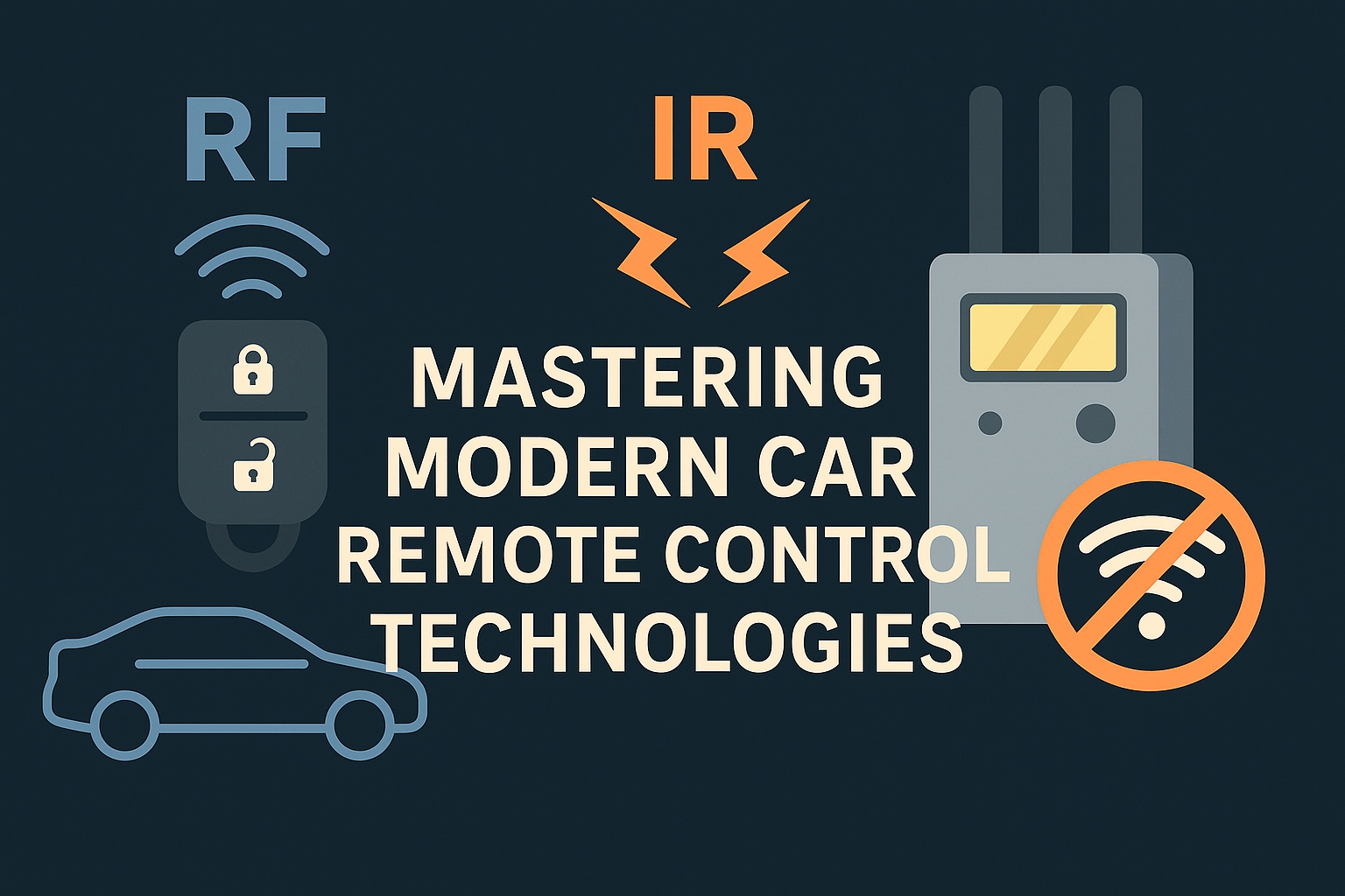 Car remote technology and RF Jammer