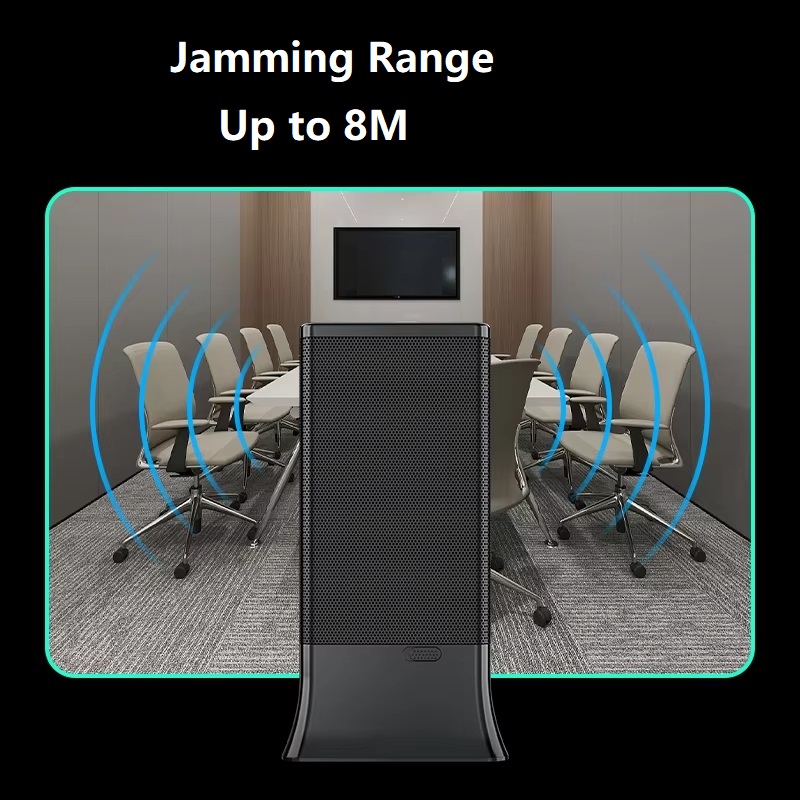 portable ultrasonic jammer for meeting-rooms Up to 8 meters effective range