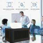 Professional meeting privacy audio jammers disguised as a tissue box Professional meeting privacy audio jammers disguised as a tissue box
