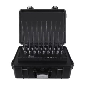 High-power signal jammer with 18 high-gain antennas