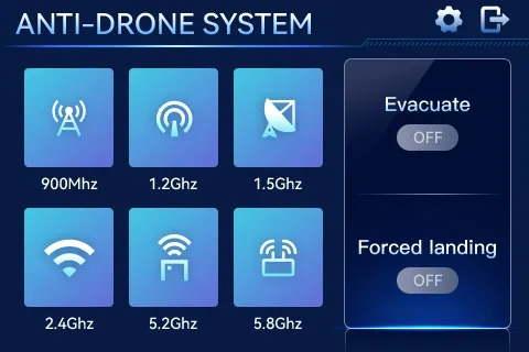Two modes of the 30W FPV system signal blocker
