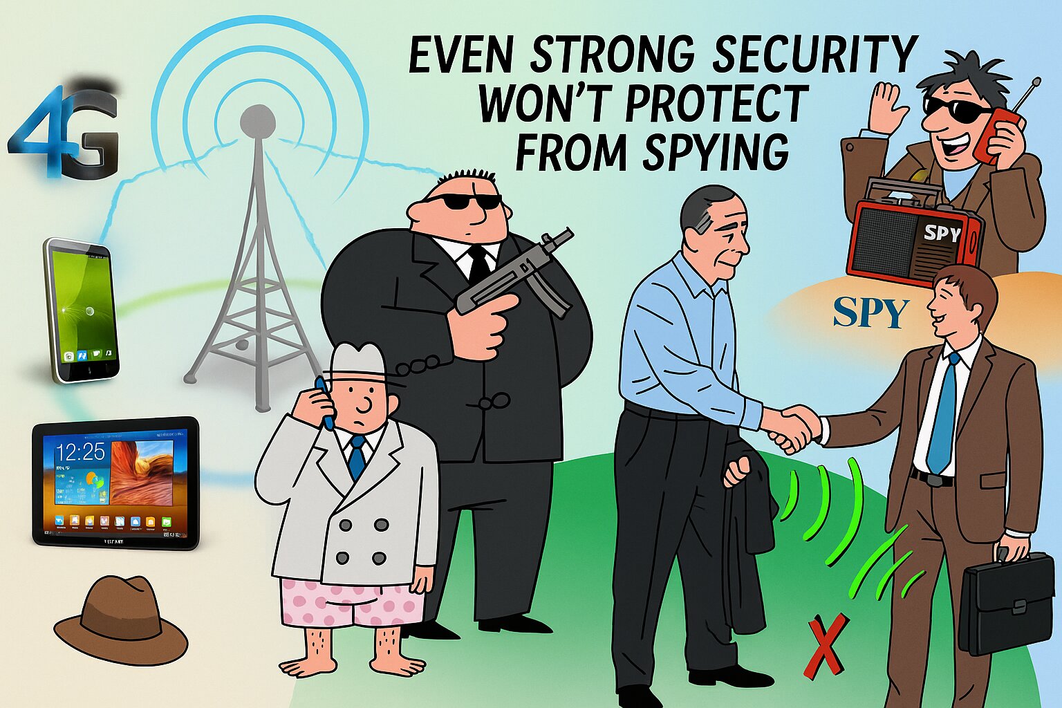 Cell phone signal jammer block spy wiretaps
