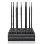 Cellular phone jammer with adjustable channel power controls Cellular phone jammer with adjustable channel power controls
