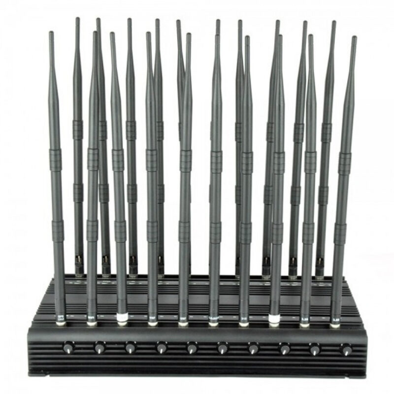 Multi-band 5G Internet jammer with antennas for WiFi GPS and RF frequencies